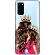 Прозрачный чехол BoxFace Samsung G980 Galaxy S20 Queen and Princess