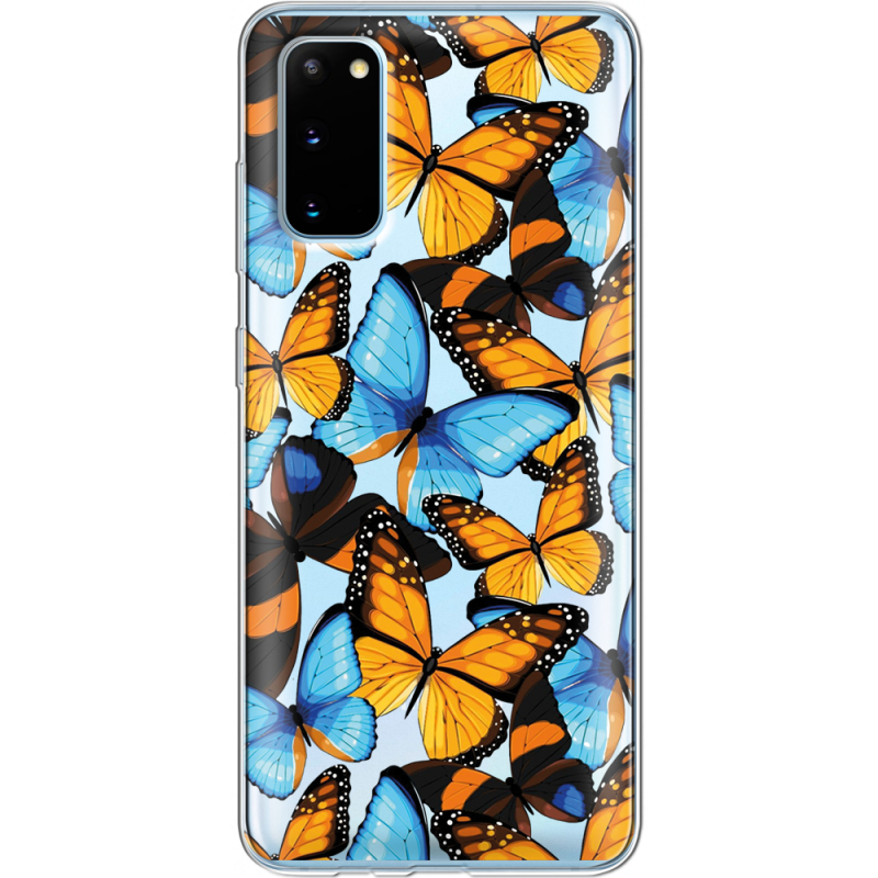 Прозрачный чехол BoxFace Samsung G980 Galaxy S20 Butterfly Morpho