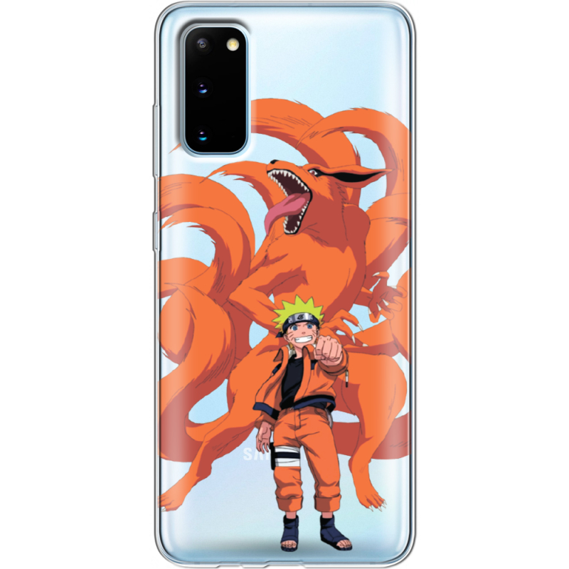 Прозрачный чехол BoxFace Samsung G980 Galaxy S20 Naruto and Kurama