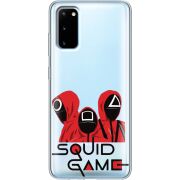 Прозрачный чехол BoxFace Samsung G980 Galaxy S20 siquid game люди в красном
