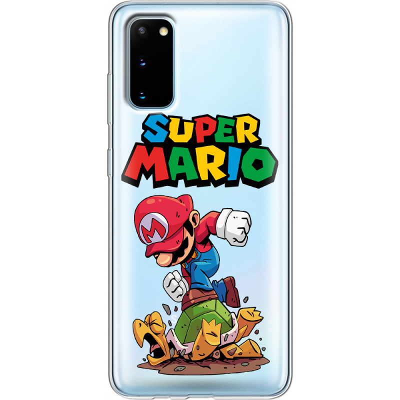 Прозрачный чехол BoxFace Samsung G980 Galaxy S20 Super Mario