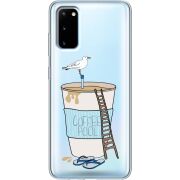 Прозрачный чехол BoxFace Samsung G980 Galaxy S20 Segull in Cofee Pool