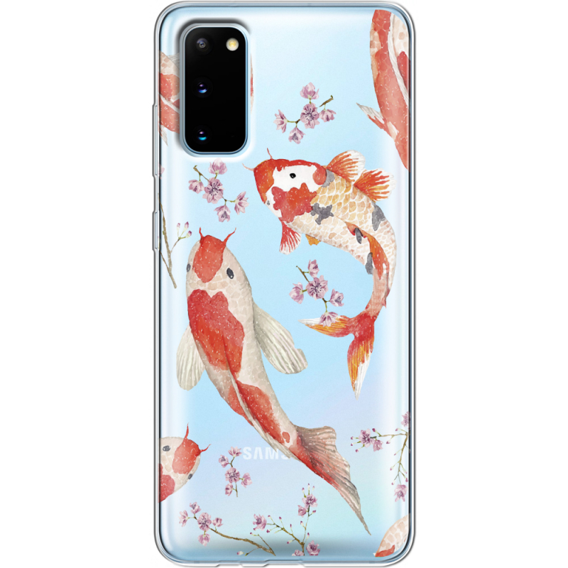 Прозрачный чехол BoxFace Samsung G980 Galaxy S20 Japanese Koi Fish