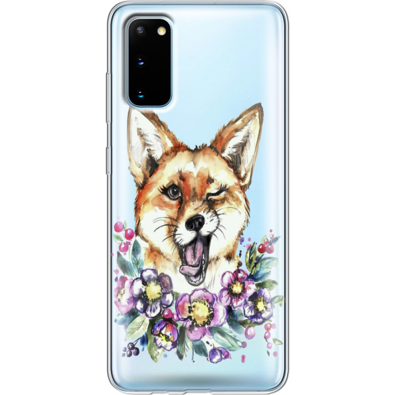 Прозрачный чехол BoxFace Samsung G980 Galaxy S20 Winking Fox