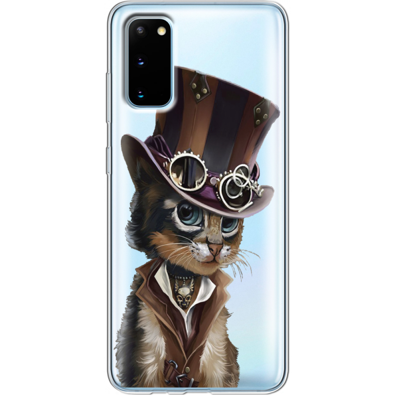 Прозрачный чехол BoxFace Samsung G980 Galaxy S20 Steampunk Cat