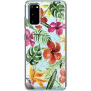 Прозрачный чехол BoxFace Samsung G980 Galaxy S20 Tropical Flowers