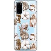 Прозрачный чехол BoxFace Samsung G980 Galaxy S20 Cotton and Rabbits