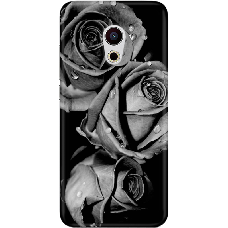 Чехол Uprint Meizu Pro 6 Black and White Roses