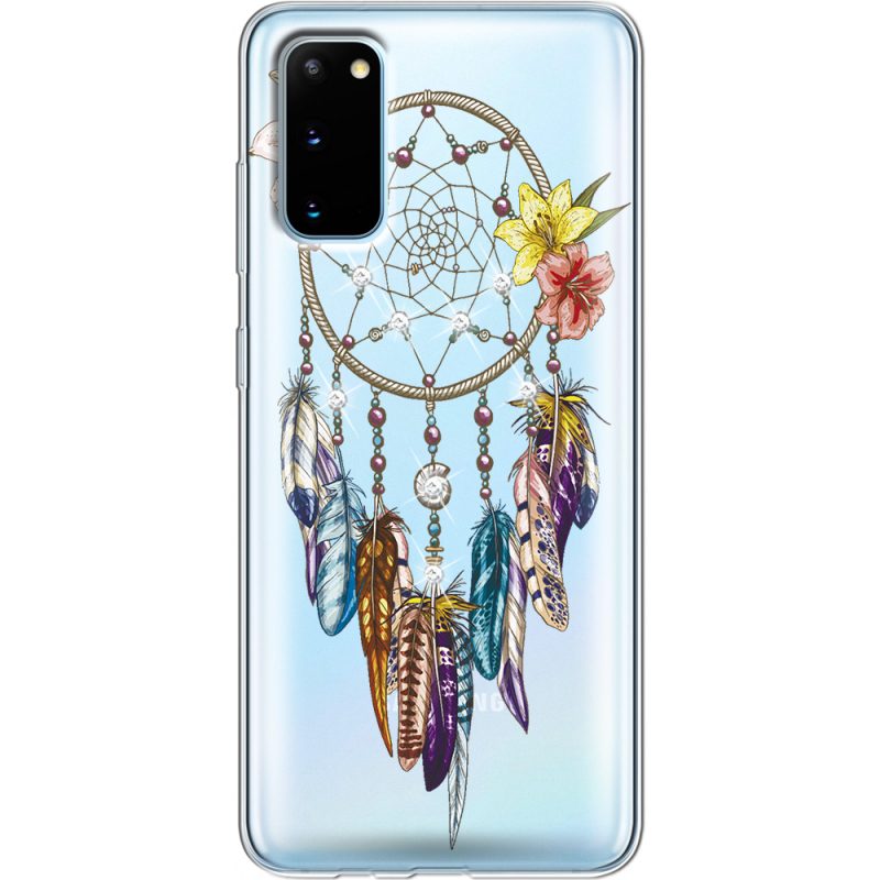 Чехол со стразами Samsung G980 Galaxy S20 Dreamcatcher