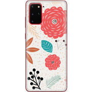 Чехол BoxFace Samsung G985 Galaxy S20 Plus Line Flowers