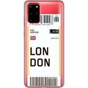 Прозрачный чехол BoxFace Samsung G985 Galaxy S20 Plus Ticket London