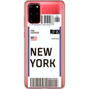 Прозрачный чехол BoxFace Samsung G985 Galaxy S20 Plus Ticket New York