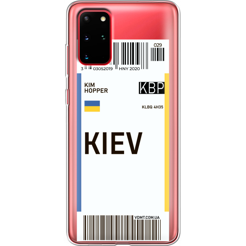 Прозрачный чехол BoxFace Samsung G985 Galaxy S20 Plus Ticket Kiev