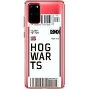 Прозрачный чехол BoxFace Samsung G985 Galaxy S20 Plus Ticket Hogwarts