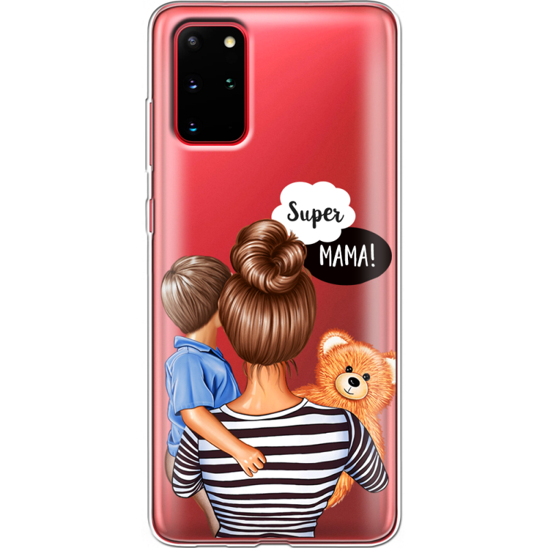 Прозрачный чехол BoxFace Samsung G985 Galaxy S20 Plus Super Mama and Son