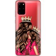 Прозрачный чехол BoxFace Samsung G985 Galaxy S20 Plus Queen and Princess