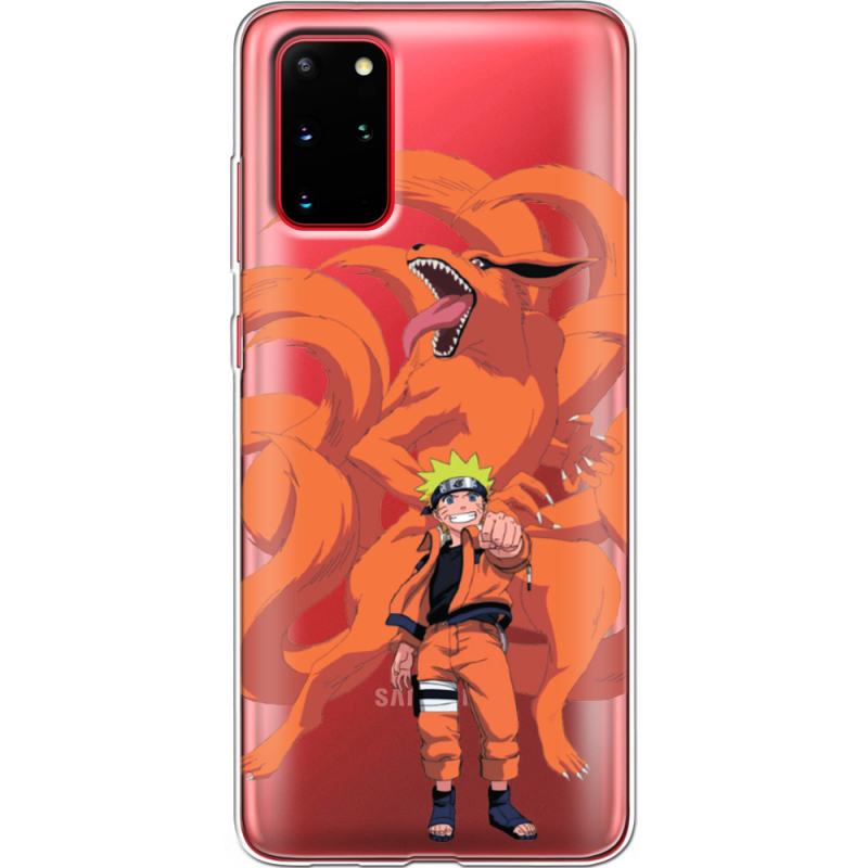 Прозрачный чехол BoxFace Samsung G985 Galaxy S20 Plus Naruto and Kurama