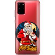 Прозрачный чехол BoxFace Samsung G985 Galaxy S20 Plus Cool Santa