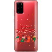 Прозрачный чехол BoxFace Samsung G985 Galaxy S20 Plus Merry Christmas
