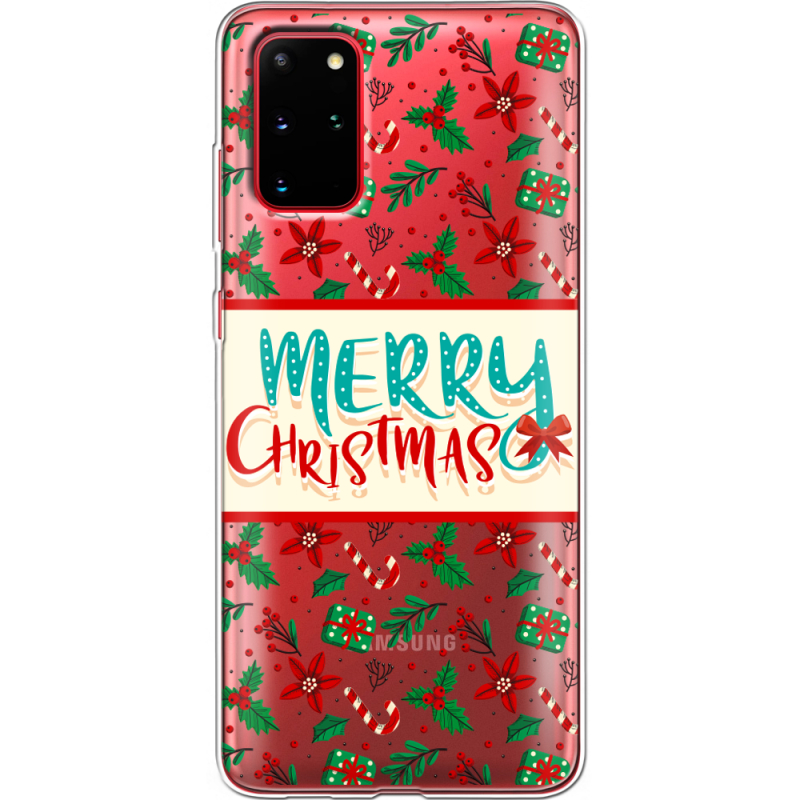 Прозрачный чехол BoxFace Samsung G985 Galaxy S20 Plus Vintage Christmas Pattern