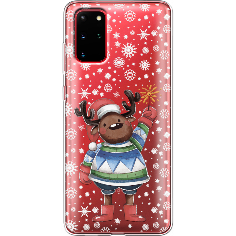 Прозрачный чехол BoxFace Samsung G985 Galaxy S20 Plus Christmas Deer with Snow