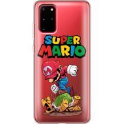 Прозрачный чехол BoxFace Samsung G985 Galaxy S20 Plus Super Mario