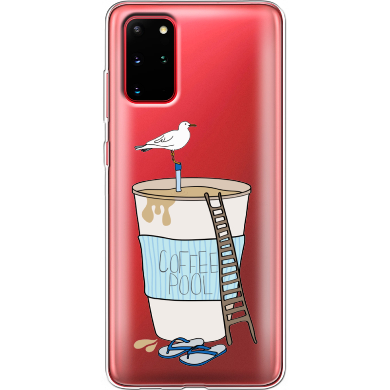 Прозрачный чехол BoxFace Samsung G985 Galaxy S20 Plus Segull in Cofee Pool