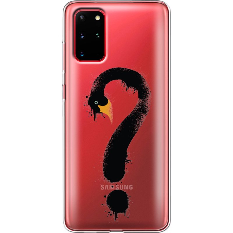Прозрачный чехол BoxFace Samsung G985 Galaxy S20 Plus Swan question