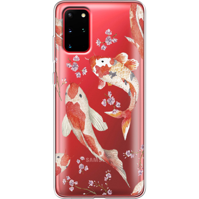 Прозрачный чехол BoxFace Samsung G985 Galaxy S20 Plus Japanese Koi Fish