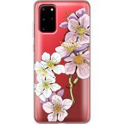 Прозрачный чехол BoxFace Samsung G985 Galaxy S20 Plus Cherry Blossom