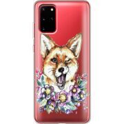 Прозрачный чехол BoxFace Samsung G985 Galaxy S20 Plus Winking Fox