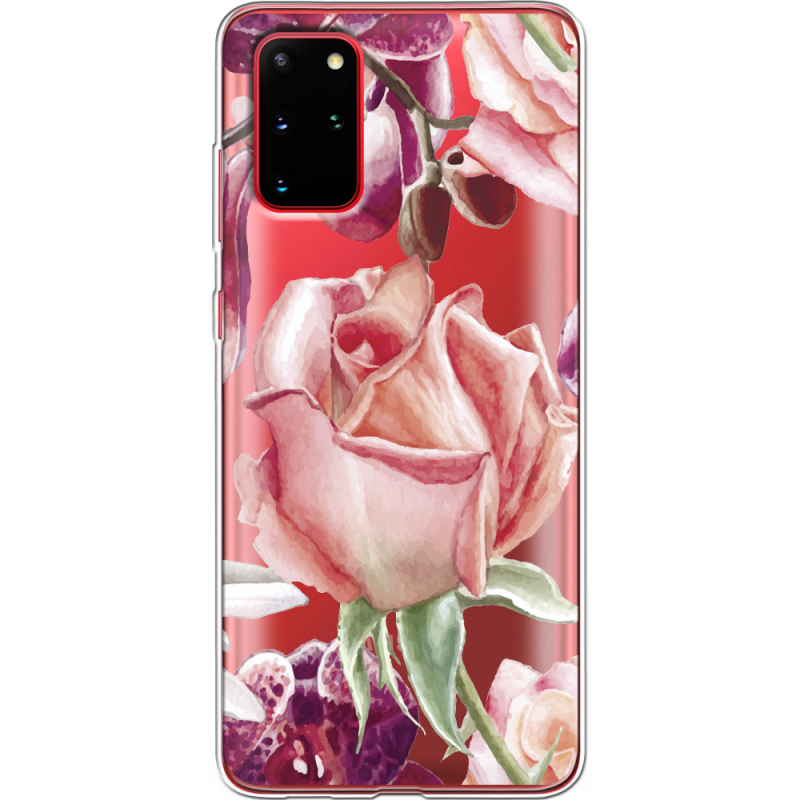 Прозрачный чехол BoxFace Samsung G985 Galaxy S20 Plus Rose