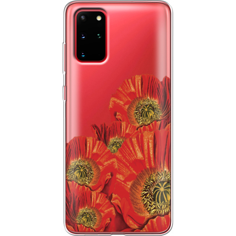 Прозрачный чехол BoxFace Samsung G985 Galaxy S20 Plus Red Poppies