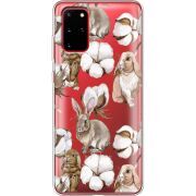 Прозрачный чехол BoxFace Samsung G985 Galaxy S20 Plus Cotton and Rabbits