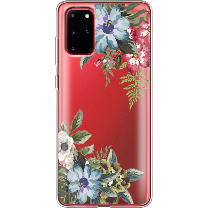 Прозрачный чехол BoxFace Samsung G985 Galaxy S20 Plus Floral