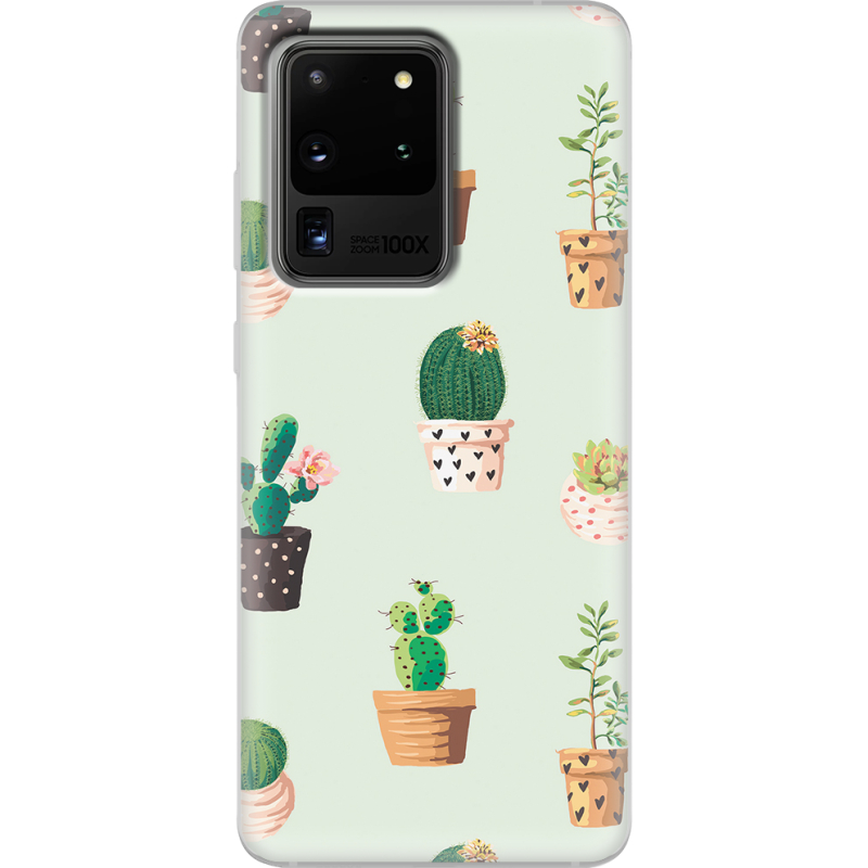 Чехол BoxFace Samsung G988 Galaxy S20 Ultra L-green Cacti