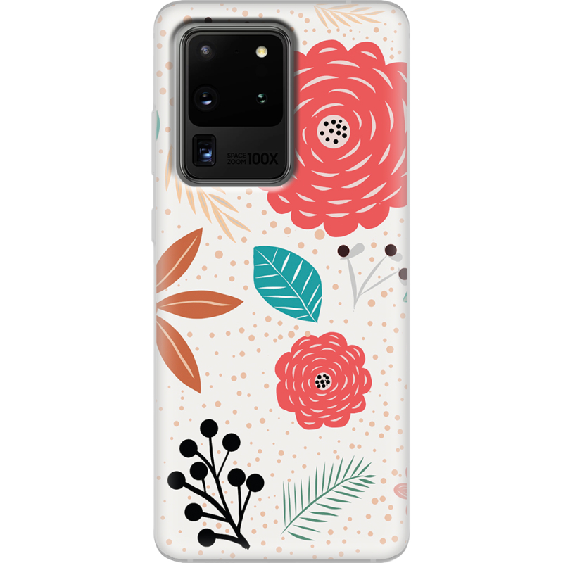 Чехол BoxFace Samsung G988 Galaxy S20 Ultra Line Flowers