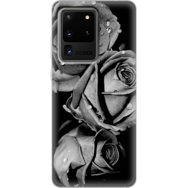 Чехол BoxFace Samsung G988 Galaxy S20 Ultra Black and White Roses