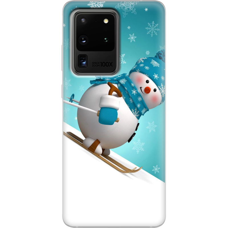 Чехол BoxFace Samsung G988 Galaxy S20 Ultra Skier Snowman