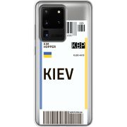 Прозрачный чехол BoxFace Samsung G988 Galaxy S20 Ultra Ticket Kiev