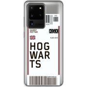 Прозрачный чехол BoxFace Samsung G988 Galaxy S20 Ultra Ticket Hogwarts