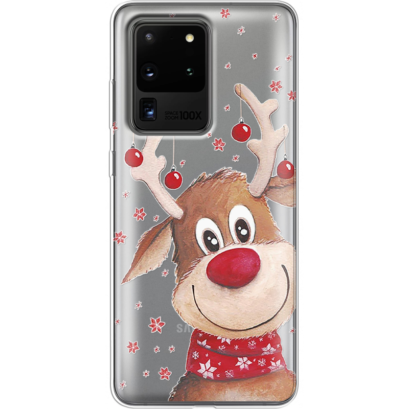 Прозрачный чехол BoxFace Samsung G988 Galaxy S20 Ultra Winter Deer