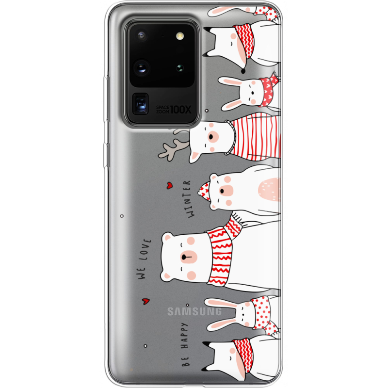 Прозрачный чехол BoxFace Samsung G988 Galaxy S20 Ultra The Friendly Beasts