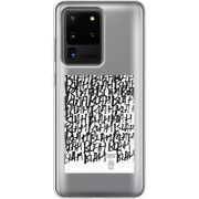 Прозрачный чехол BoxFace Samsung G988 Galaxy S20 Ultra Blah Blah