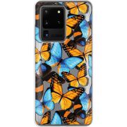 Прозрачный чехол BoxFace Samsung G988 Galaxy S20 Ultra Butterfly Morpho
