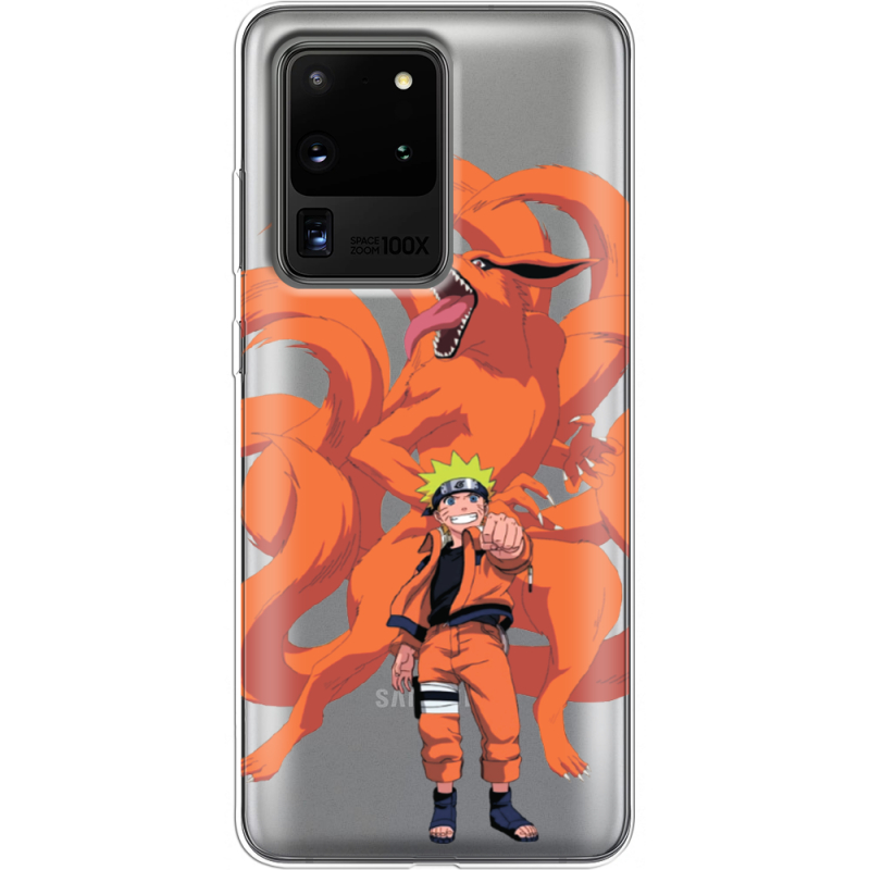 Прозрачный чехол BoxFace Samsung G988 Galaxy S20 Ultra Naruto and Kurama