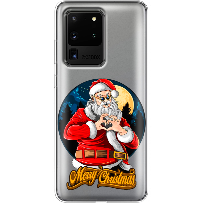Прозрачный чехол BoxFace Samsung G988 Galaxy S20 Ultra Cool Santa