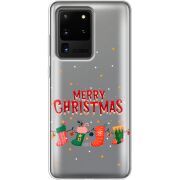 Прозрачный чехол BoxFace Samsung G988 Galaxy S20 Ultra Merry Christmas