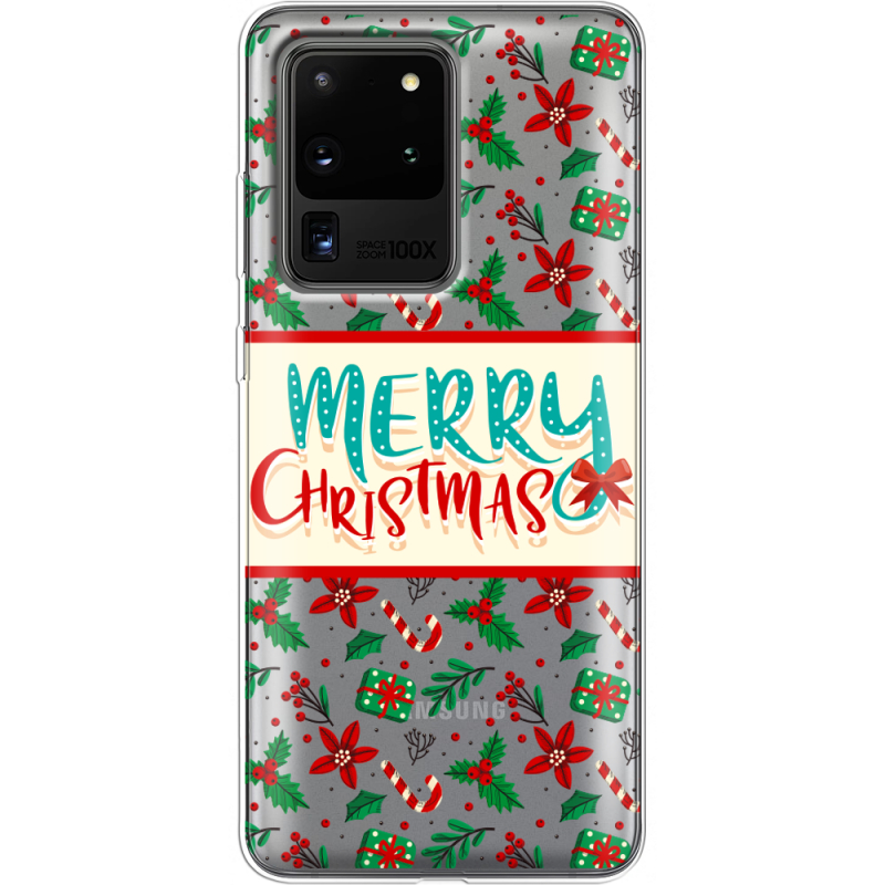 Прозрачный чехол BoxFace Samsung G988 Galaxy S20 Ultra Vintage Christmas Pattern