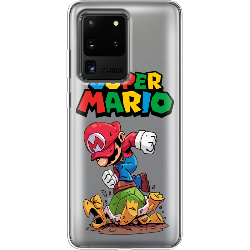 Прозрачный чехол BoxFace Samsung G988 Galaxy S20 Ultra Super Mario